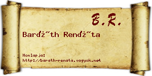 Baráth Renáta névjegykártya