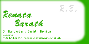 renata barath business card